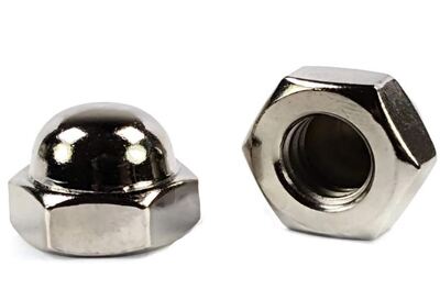ACNN25C 1/4-20 ACORN NUT 2 PIECE NICKEL PLATED